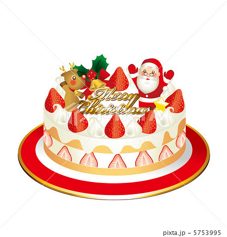 クリスマスケーキのイラスト素材 5753995 Pixta
