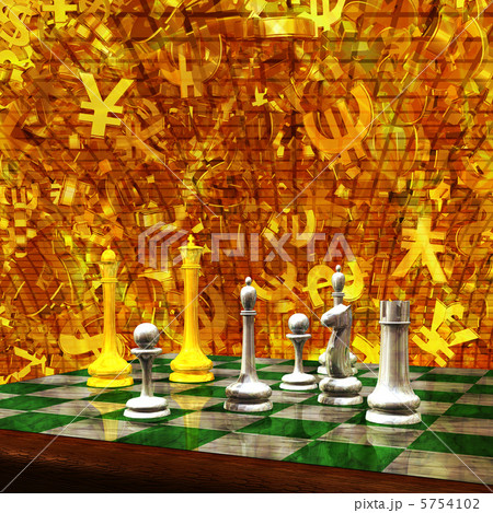 チェス盤上のチェスの駒 チェス盤上のチェスの駒 5754102
