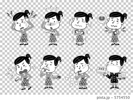 Various symptoms of a cold 5754550