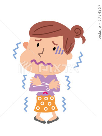 悪寒がする女性 悪寒がする女性 5754557
