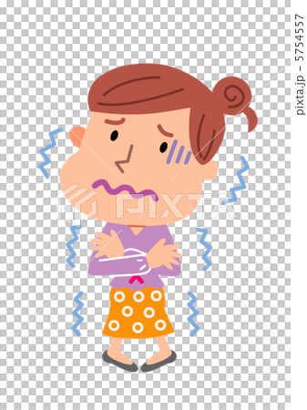 A woman with chills A woman with chills 5754557