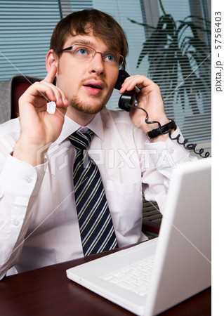 Explaining by the phone Explaining by the phone 5756403