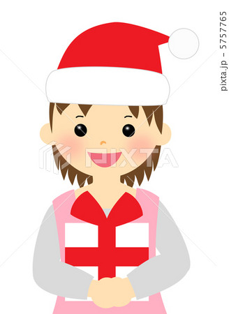 クリスマスプレゼントを喜ぶ女の子 5757765