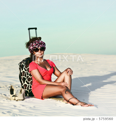 Woman in desert 5759560