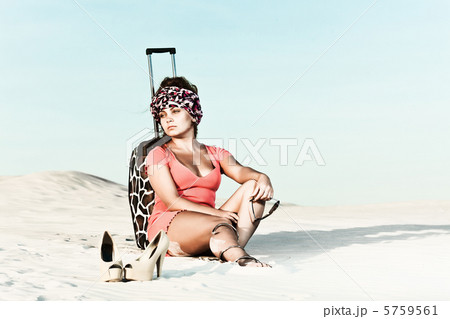 Woman in desert 5759561