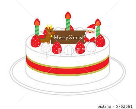 クリスマスケーキのイラスト素材 5762661 Pixta