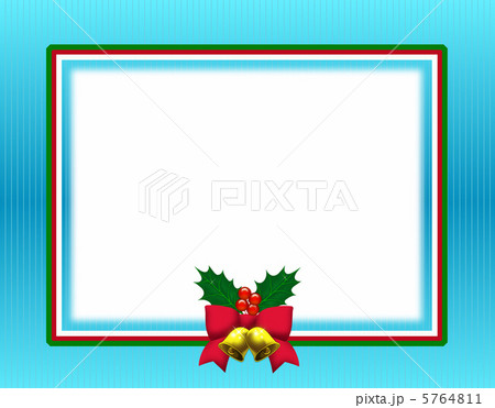 クリスマス枠青 5764811
