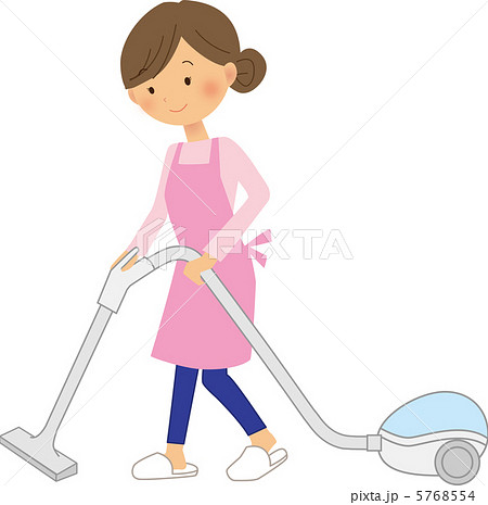 掃除する女性 掃除する女性 5768554