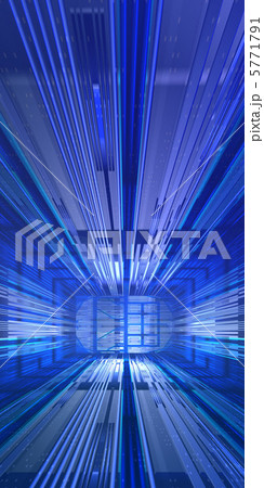 青い長い廊下 5771791