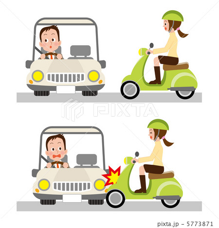 脇見運転　交通事故 5773871