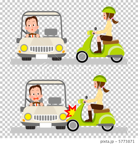 脇見運転　交通事故 5773871