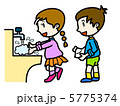 風邪／子供／順番に手洗い 5775374