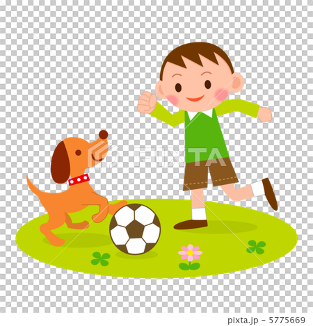 使用與足球的男孩 5775669
