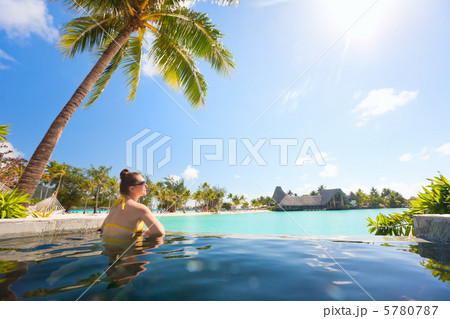 Woman in swimming pool 5780787