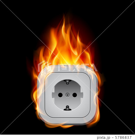 Realistic burning socket 5786837