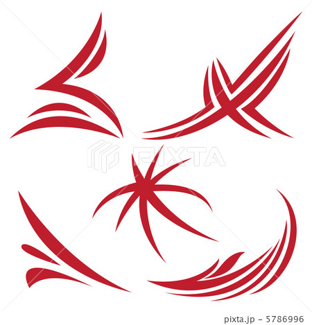 Abstract red signs 5786996