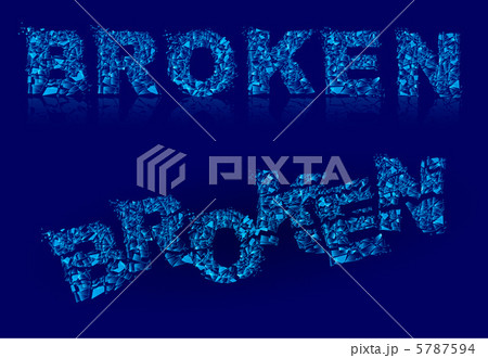 Broken font. 5787594