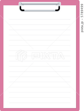 クリップボード ピンクのイラスト素材 5789499 Pixta