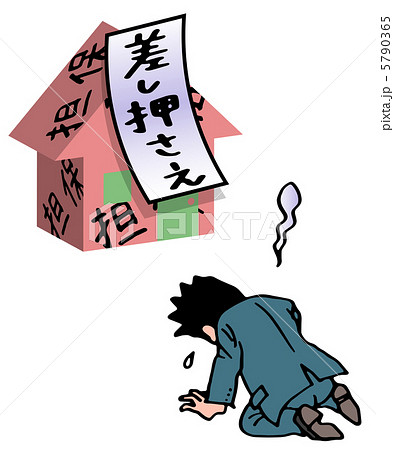 家を失い泣く男性 5790365