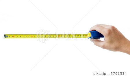 human hand with tape-measure isolated on white human hand with tape-measure isolated on white 5791534