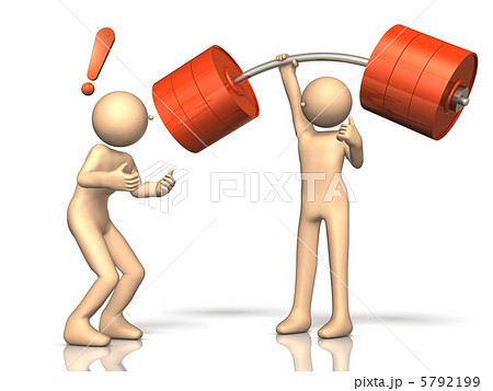 想定外のパワーを表す3DCGイラスト 5792199