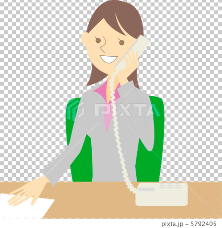 Business woman talking on the phone 5792405