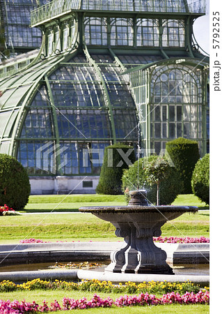 palm house at the imperial garden of Schoenbrunn Vienna / Austria 5792525
