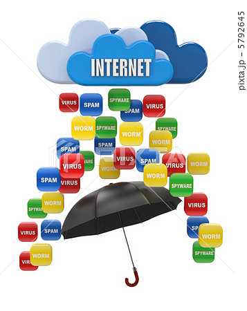 Cloud computing concept. Virus, spam protection 5792645