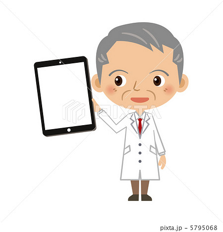 医者とタブレットPC 医者とタブレットPC 5795068