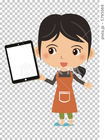 Tablet PC and housewife 5795069