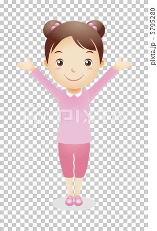 女子児童イラスト 女子児童イラスト 5795280