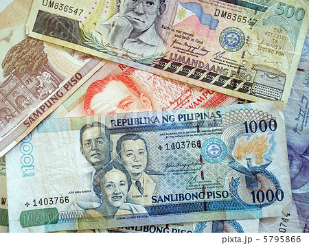 外国紙幣（フィリピン，ペソ）の写真素材 [5795866] - PIXTA