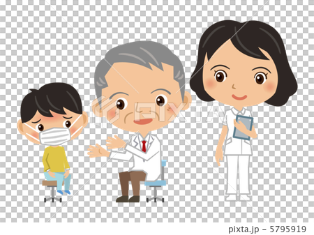 診察中の医者と子供 5795919