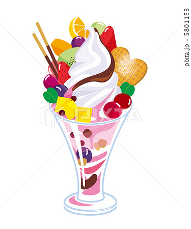 パフェのイラスト素材