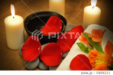 Object for the spa with candle 5809221