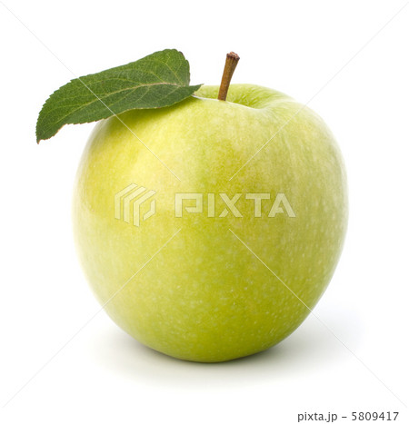 Sweet green apple with  leaf 5809417