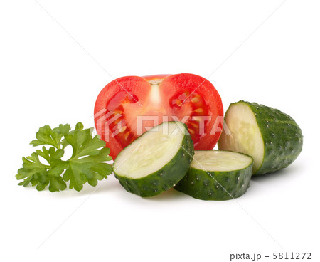Tomato and cucumber vegetable Tomato and cucumber vegetable 5811272