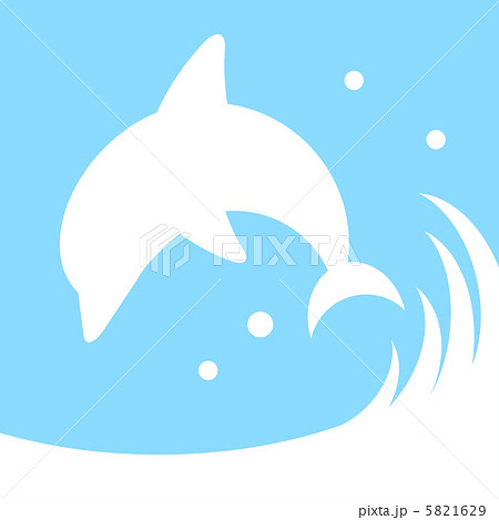 イルカのシルエットのイラスト素材 5821629 Pixta