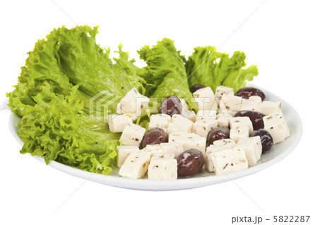 plate with greek salad 5822287
