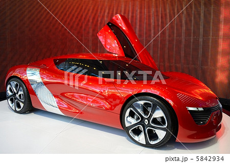 フランス パリ スーパーカーの写真素材