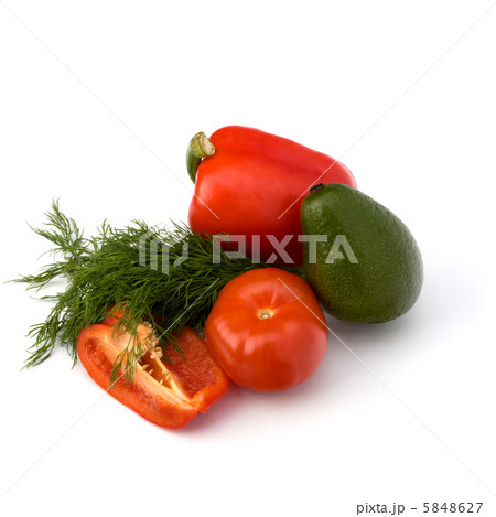 vegetables isolated on white background vegetables isolated on white background 5848627