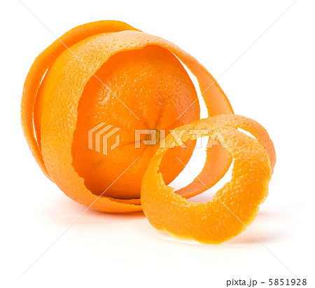 Orange with double skin layer isolated on white background. Safe Orange with double skin layer isolated on white background. Safe 5851928