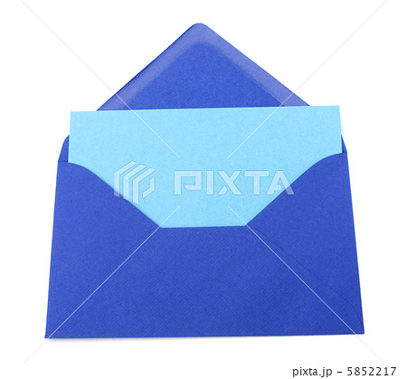 envelope with card isolated on white background envelope with card isolated on white background 5852217