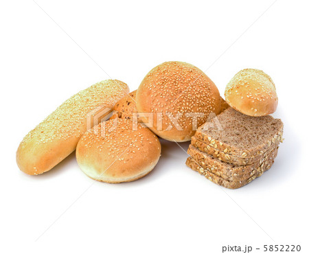 Bread loafs and buns variety Bread loafs and buns variety 5852220