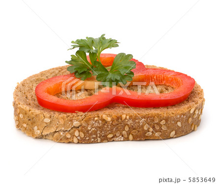 open healthy sandwich with vegetable open healthy sandwich with vegetable 5853649