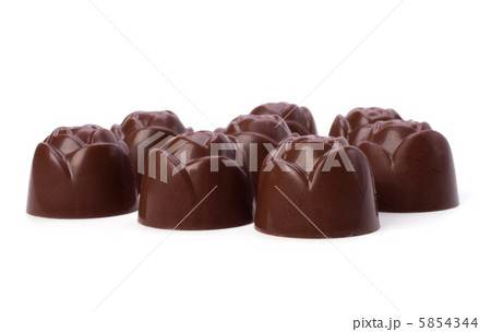 chocolate pralines isolated on white background chocolate pralines isolated on white background 5854344