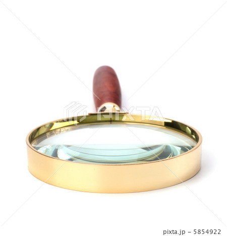 hand magnifier isolated on white background hand magnifier isolated on white background 5854922