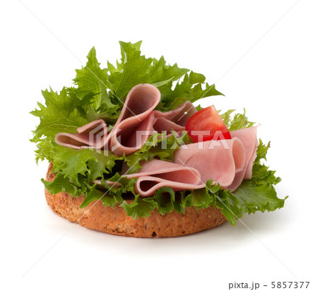 healthy sandwich with vegetable and smoked ham healthy sandwich with vegetable and smoked ham 5857377