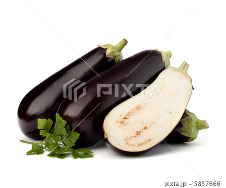 eggplant or aubergine and parsley leaf 5857666