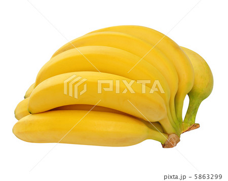 Bunch of bananas isolated on white background Bunch of bananas isolated on white background 5863299
